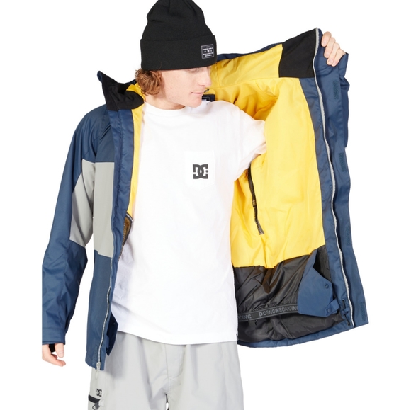 NWT DC Navy/Gray Dress Blues Defy 10K Waterproof Insulated Ski/Snow Jacket S - Picture 1 of 10